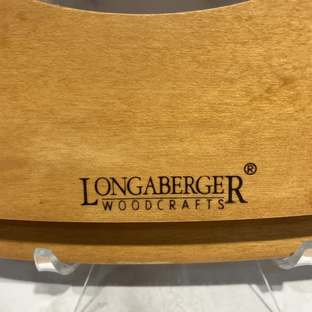 Longaberger 1977 Kleenex Tissue Box Brown With Wood Lid Vintage